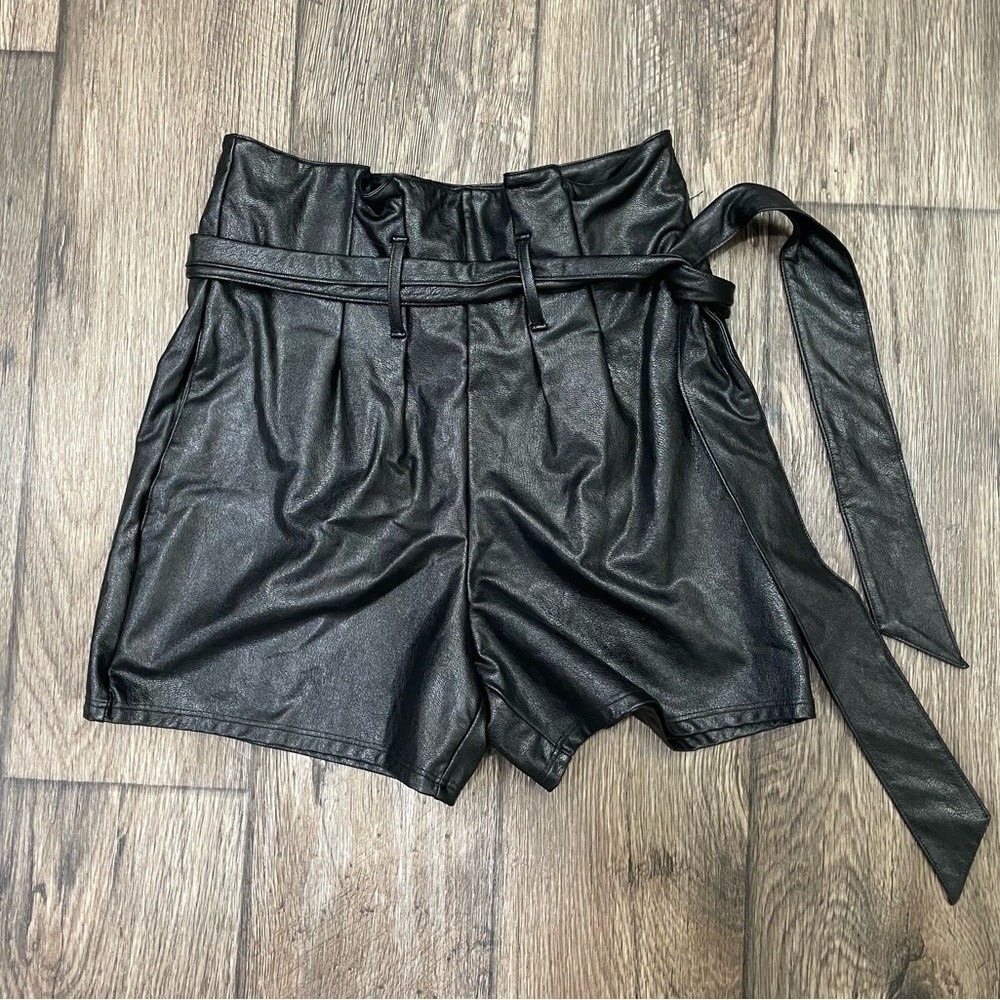 Commando Faux Leather Paperbag Short NEW SZ XS #2